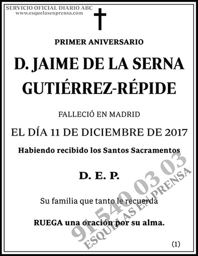 Jaime de la Serna Gutiérrez-Répide
